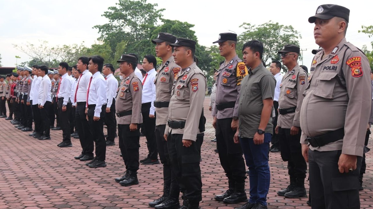 Kapolres Rohil Pimpin Apel Pagi