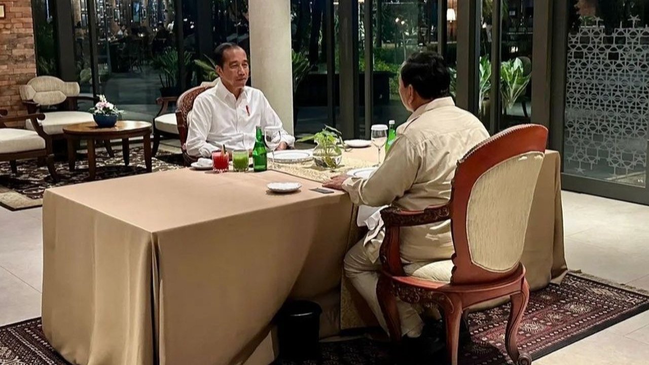 Jokowi dan Prabowo Makan Malam