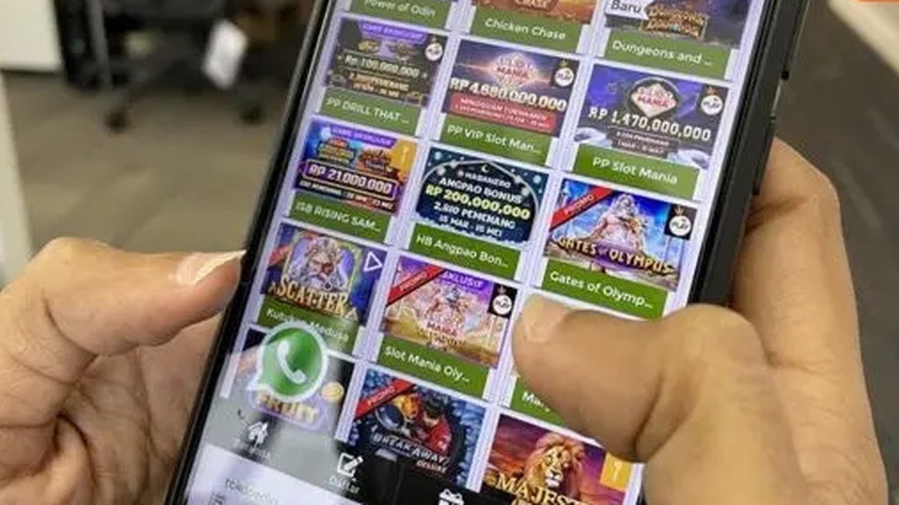 Ilustrasi judi slot online.