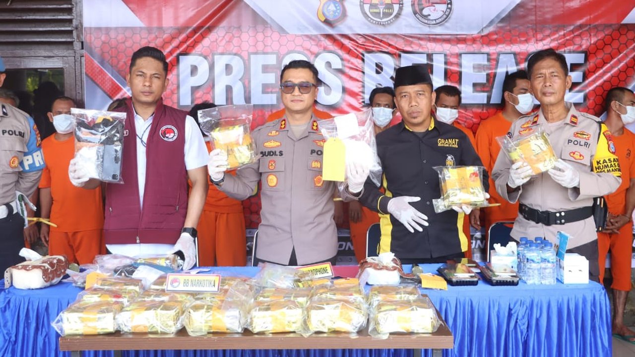 Polisi amankan 21,8 kg sabu