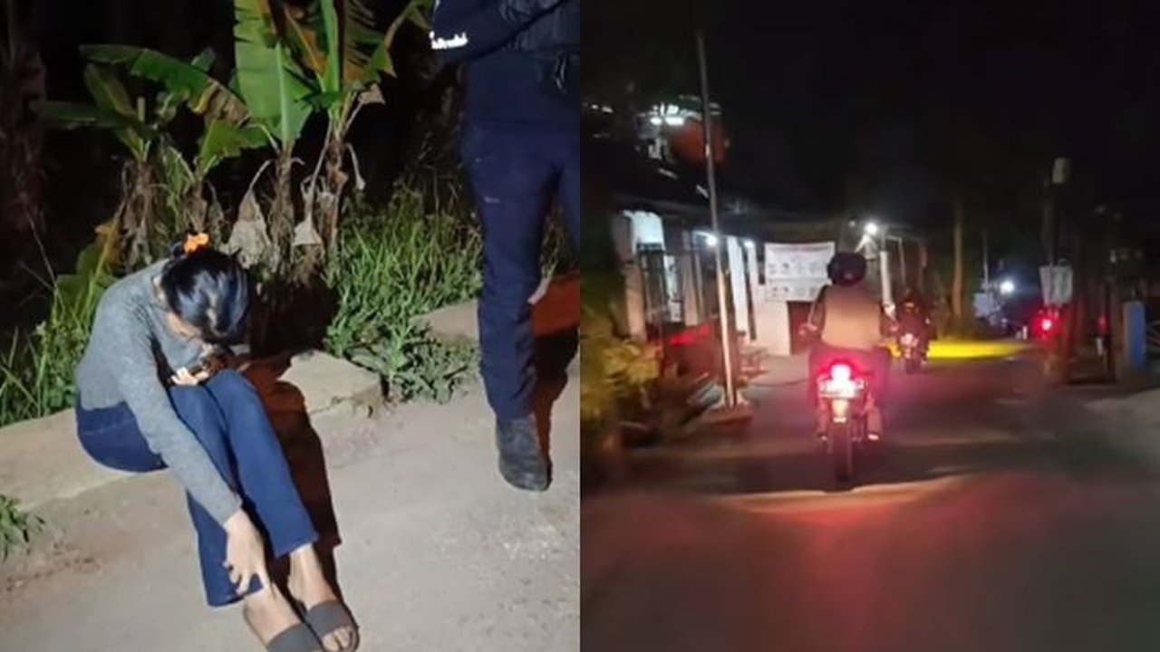 Wanita Ditinggal Teman Pria di Hutan Tengah Malam,