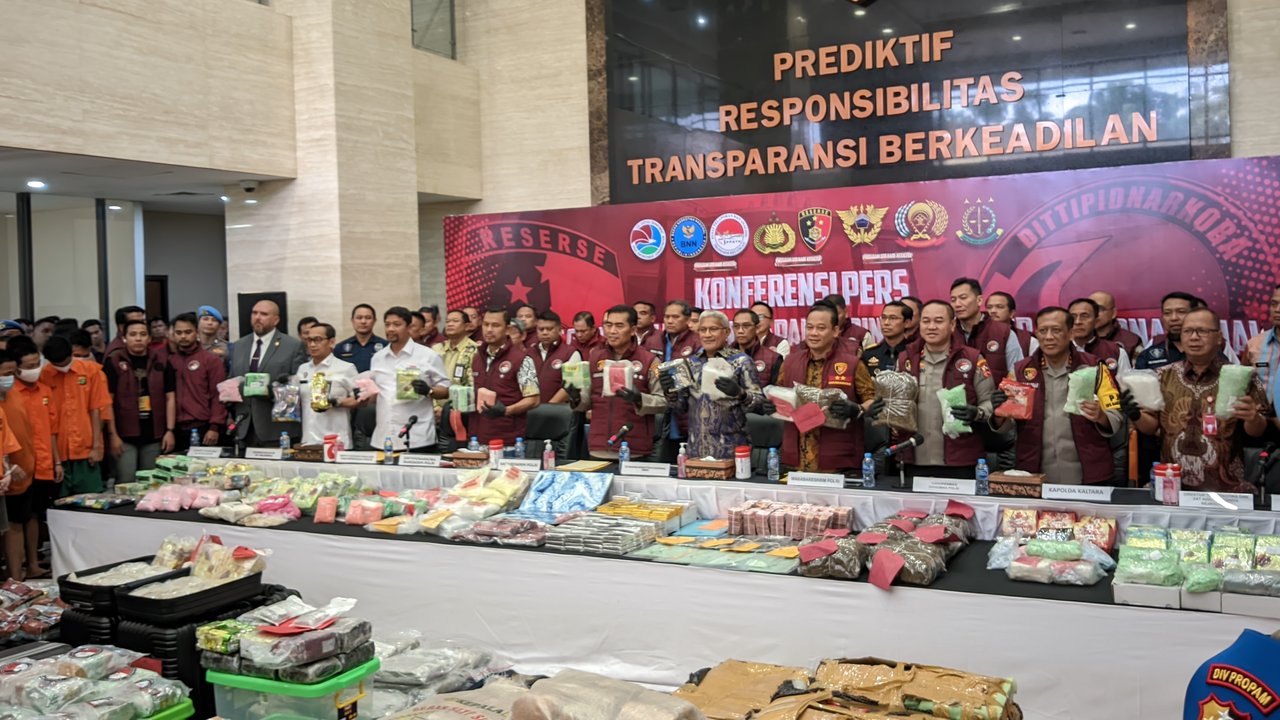 Polri ringkus jaringan narkoba internasional