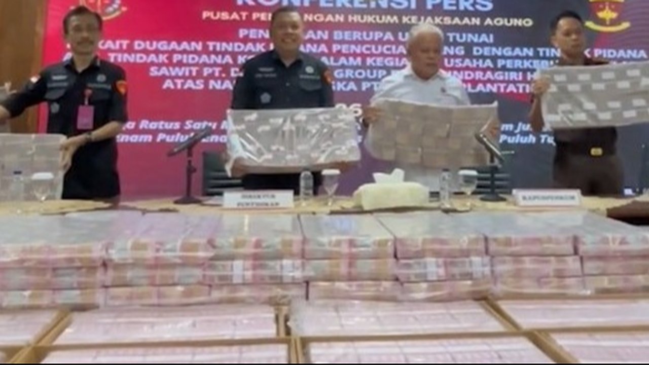 Kejagung Sita Uang Rp301 Miliar Diduga Hasil Tindak Pidana Pencucian Uang PT Duta Palma Group