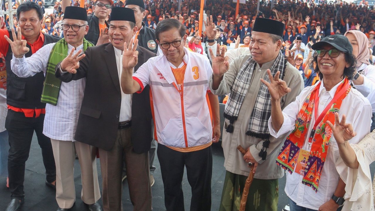 Calon gubernur (cagub) Jakarta nomor urut 3, Pramono Anung di Jagakarsa, Jakarta Selatan, Rabu (13/11/2024).