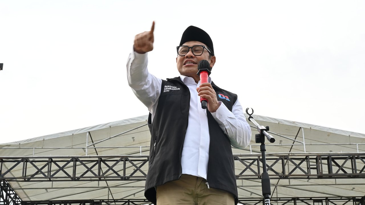 Cak Imin di kampanye Abdul Wahid-SF Hariyanto