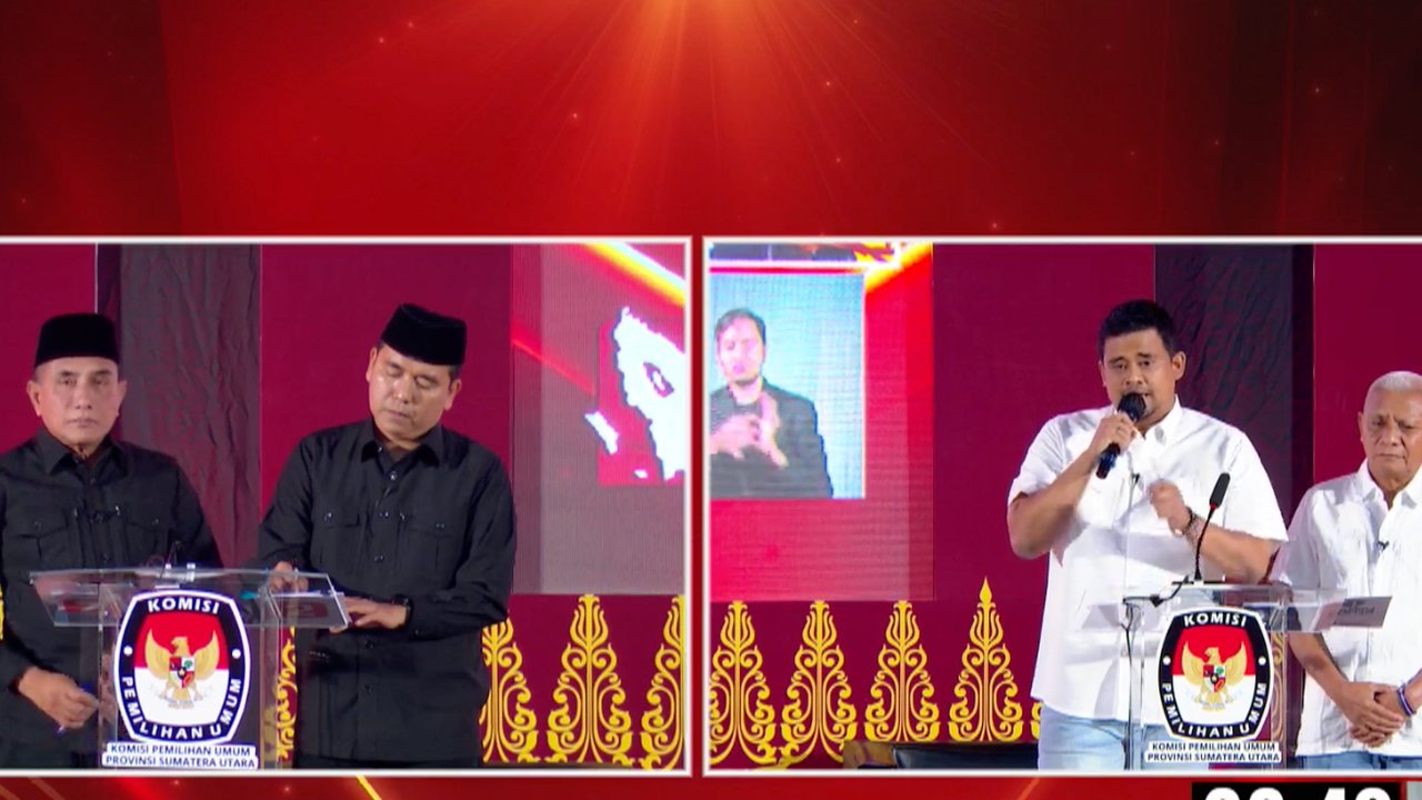 Cagub Edy Rahmayadi di debat pillada sumut