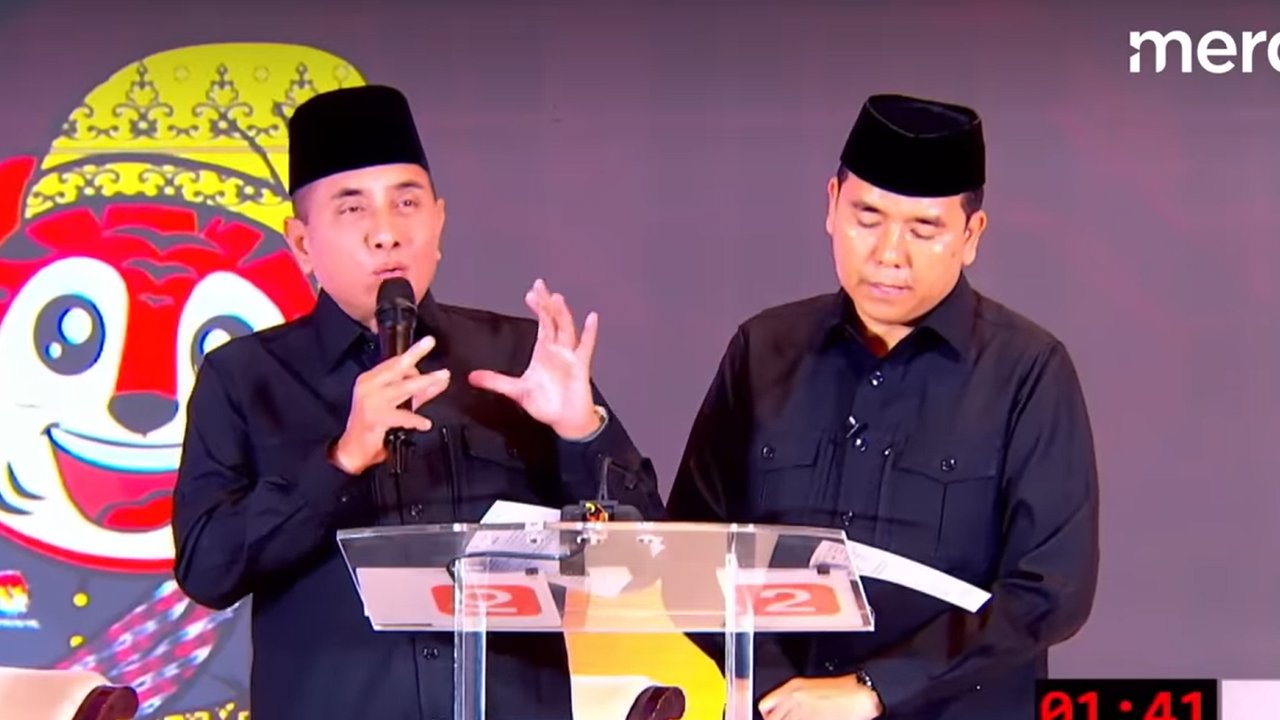 Edy Rahmayadi di Debat Perdana Pilkada Sumut