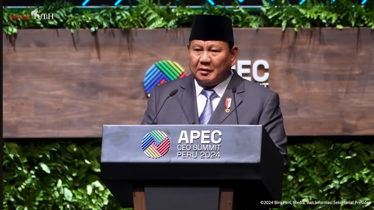 Prabowo di KTT APEC