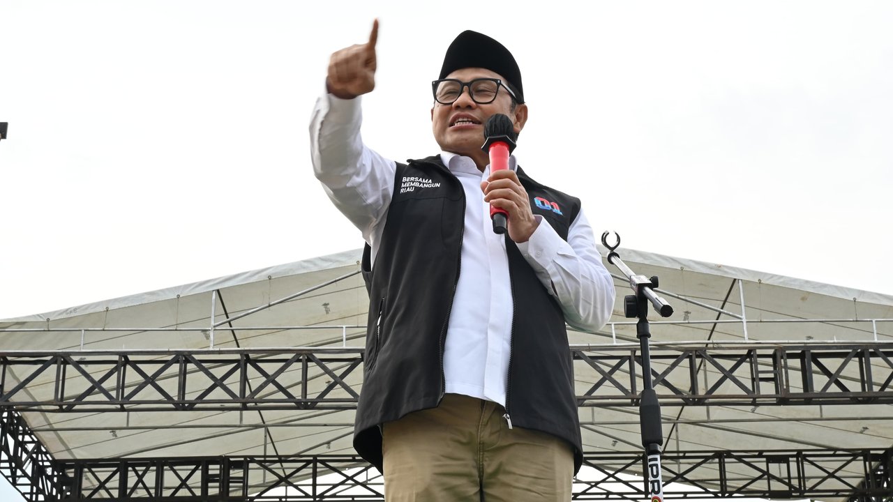 Cak Imin kampanyekan pasangan Calon Gubernur dan Wakil Gubernur Riau Riau Abdul Wahid-SF Hariyanto