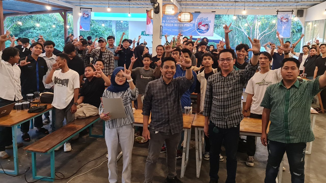 Ratusan Pemuda Kota Semarang Siap Menangkan Ahmad Luthfi-Taj Yasin
