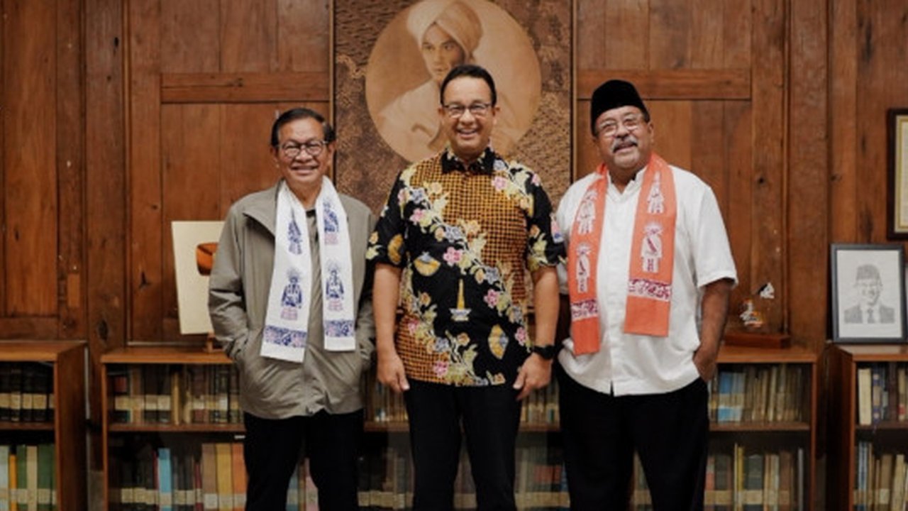 ANTARA - Mantan Gubernur DKI Jakarta 2017-2022 Anies Baswedan&nbsp;memposting foto pertemuan dirinya dengan Calon Gubernur (Cagub) dan Calon Wakil Gubernur ...