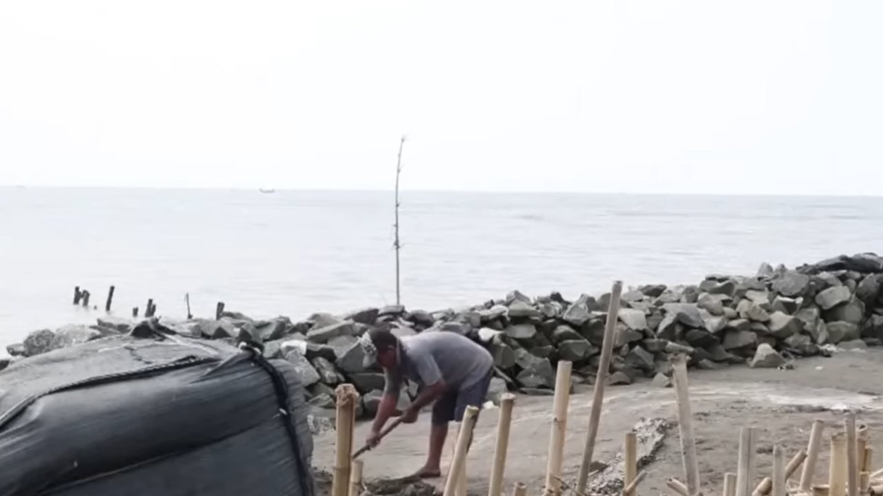 Ilustrasi banjir rob