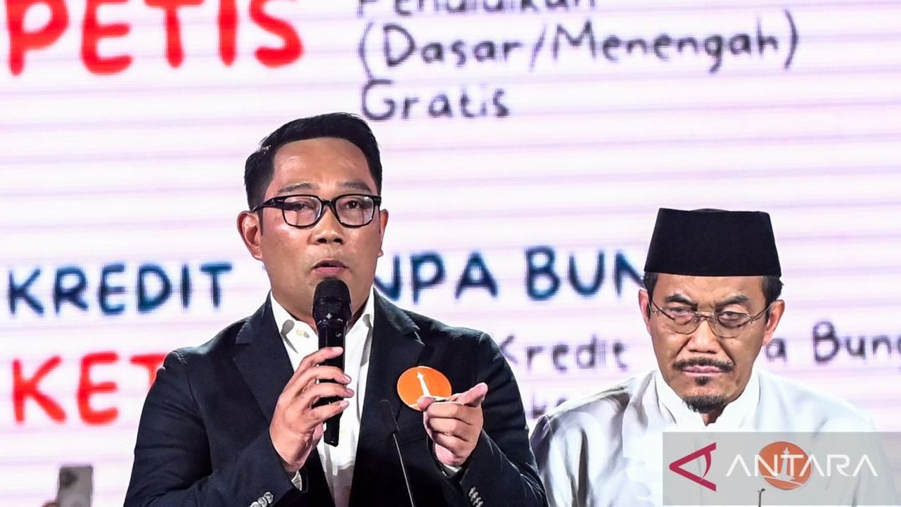 Calon gubernur Jakarta nomor urut satu (1), Ridwan Kamil (RK) menilai semua pembangunan yang ada di kota ini harus memiliki prinsip pembangunan berkelanjutan ...