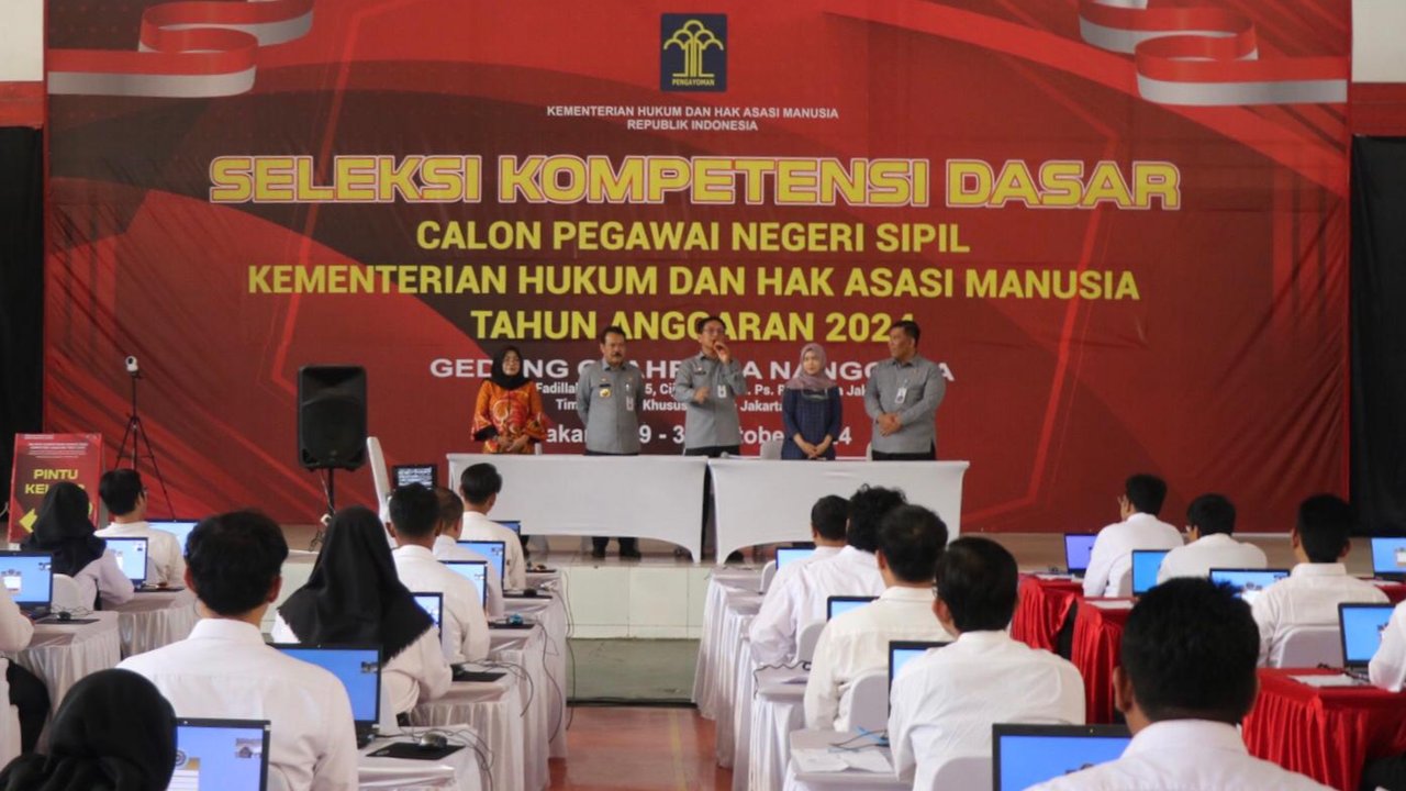 Suasana pelaksanaan SKD CPNS 2024 Kementerian PANRB T.A 2024 di Kota Bandung, Jumat (18/10/2024). Dok Kementerian PANRB