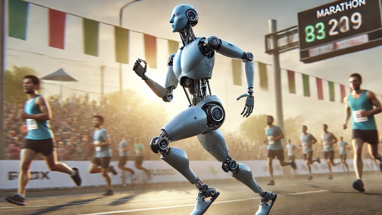 Robot Manusia ini Ikutan Lari Marathon