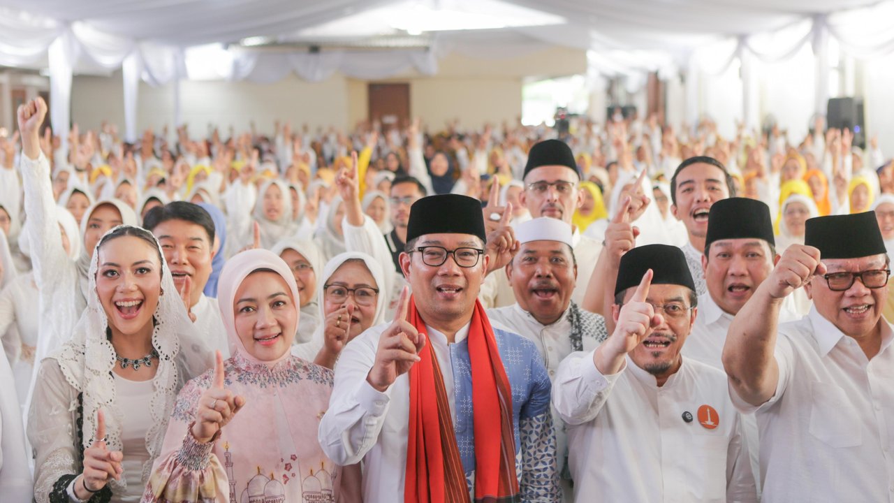 Bakal calon Gubernur Jakarta, Ridwan Kamil menggelar acara talkshow bertajuk Bongkar Aspirasi Ridwan Kamil (BARK) di Jakarta Selatan, Sabtu (14/9/2024). (Foto: Liputan6.com/Radityo Priyasmoro).