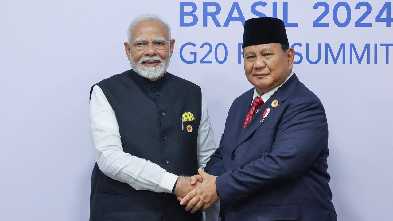 Prabowo Subianto Bertemu PM India Narendra Modi