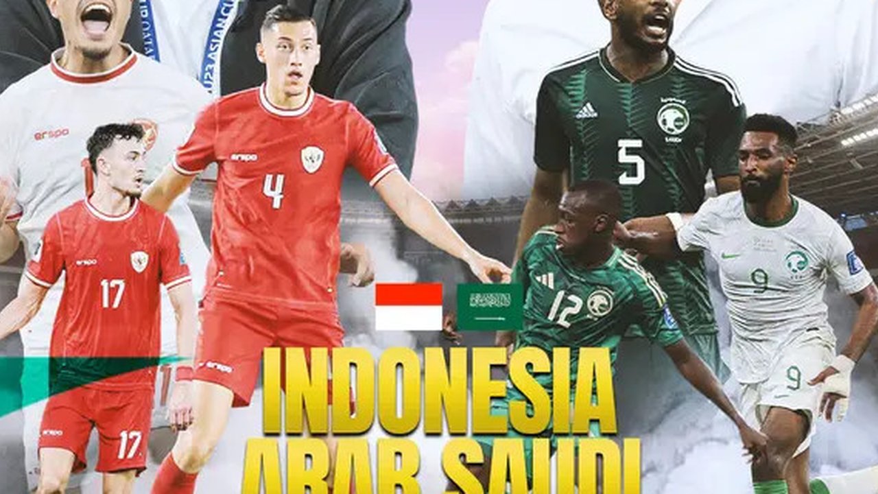 Kualifikasi Piala Dunia 2026 - Timnas Indonesia Vs Arab Saudi - Duel Antarlini (Bola.com/Adreanus Titus)