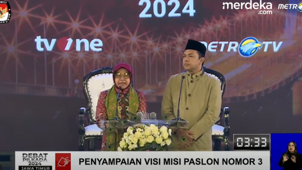 Cagub Jawa Timur Tri Rismaharini