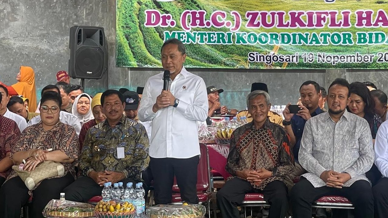 Menteri Koordinator (Menko) Bidang Pangan Zulkifli Hasan (Zulhas)