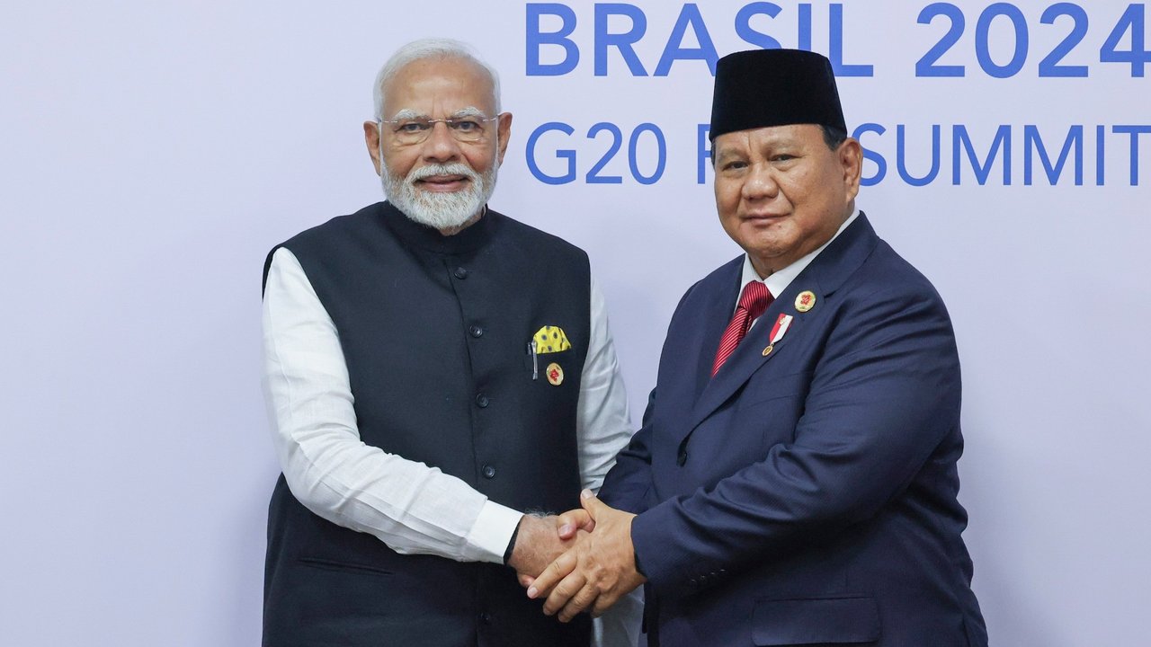 Prabowo Subianto Bertemu PM India Narendra Modi