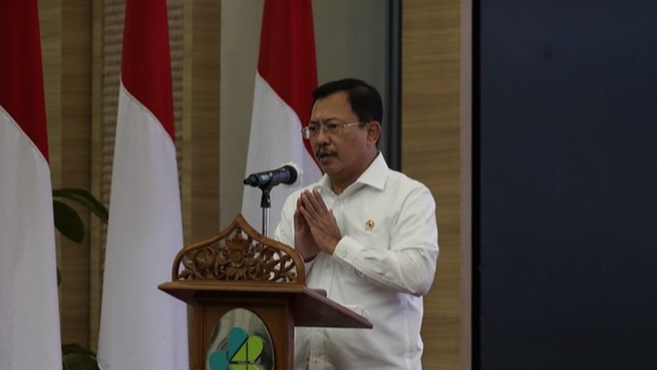 Menteri Kesehatan RI Terawan Agus Putranto dalam acara Pertemuan Pelaksanaan Anggaran Tahun 2021 pada 14 Desember 2020. (Kementerian Kesehatan RI)