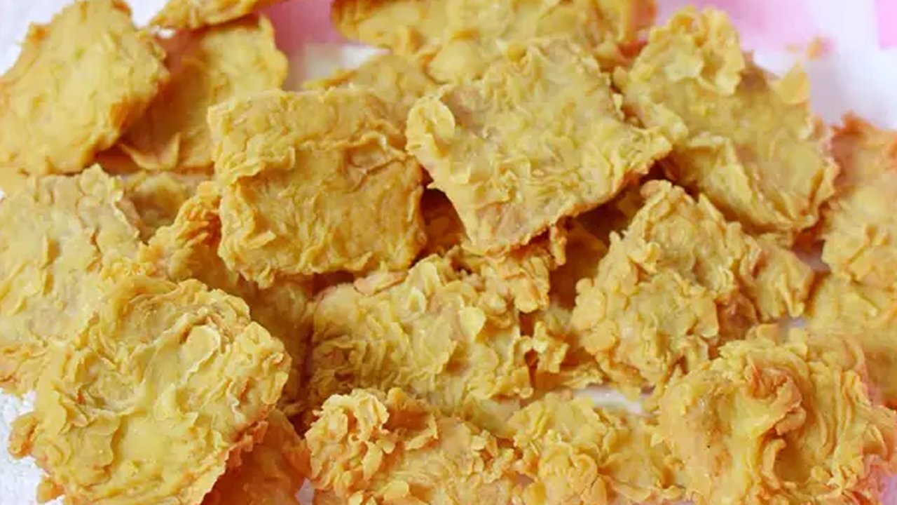 Ilustrasi tempe goreng renyah.