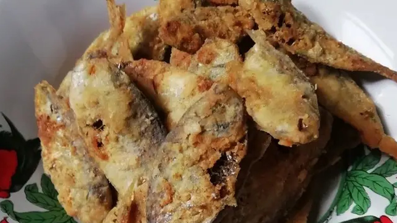 Ilustrasi ikan asin goreng.
