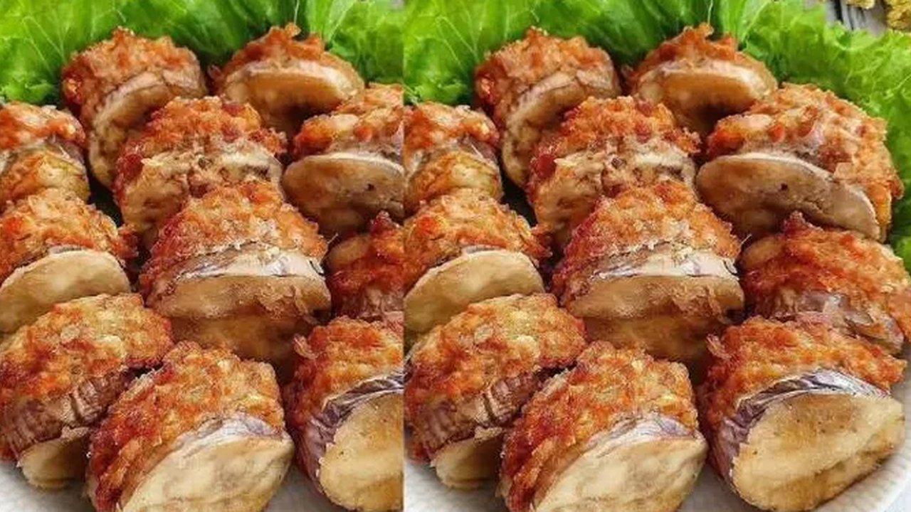 Ilustrasi terong goreng.