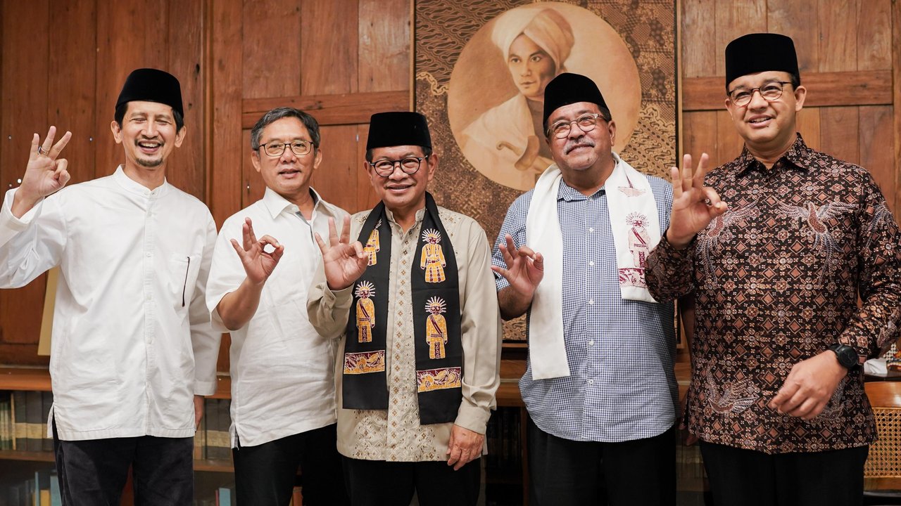 Anies, Pramono, Rano Karno, dan Forum Ulama Habaib (FUHAB), yang dipimpin Ketua DPP FUHAB, K.H. Luthfi Zawawi