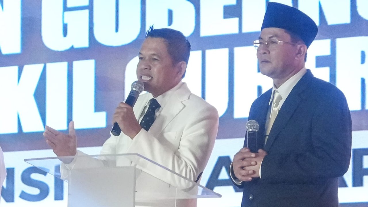 Dedi Mulyadi saat debat pilkada jabar