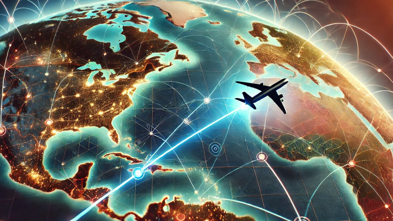 Ini Penyebab Jalur Pesawat Terlihat Melengkung di Peta