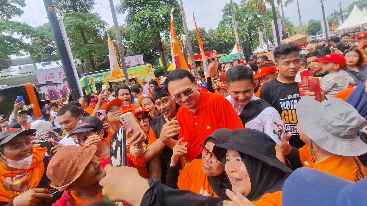 ahok di kampanye akbar Pramono-Rano
