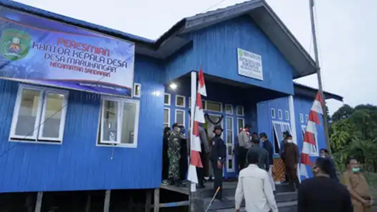 Kantor Desa Marukangan, Kecamatan Sandaran, Kutai Timur.