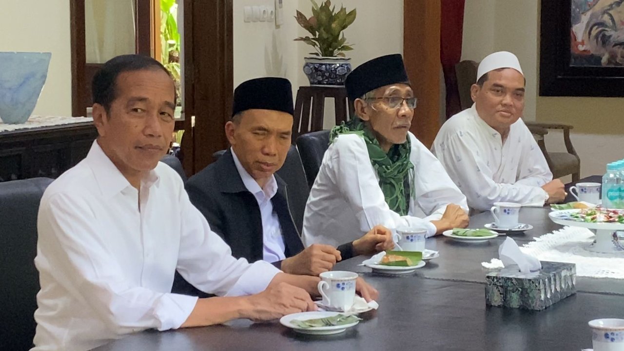 Sejumlah Kiai NU Sambangi Jokowi di Solo jelang Hari Pencoblosan