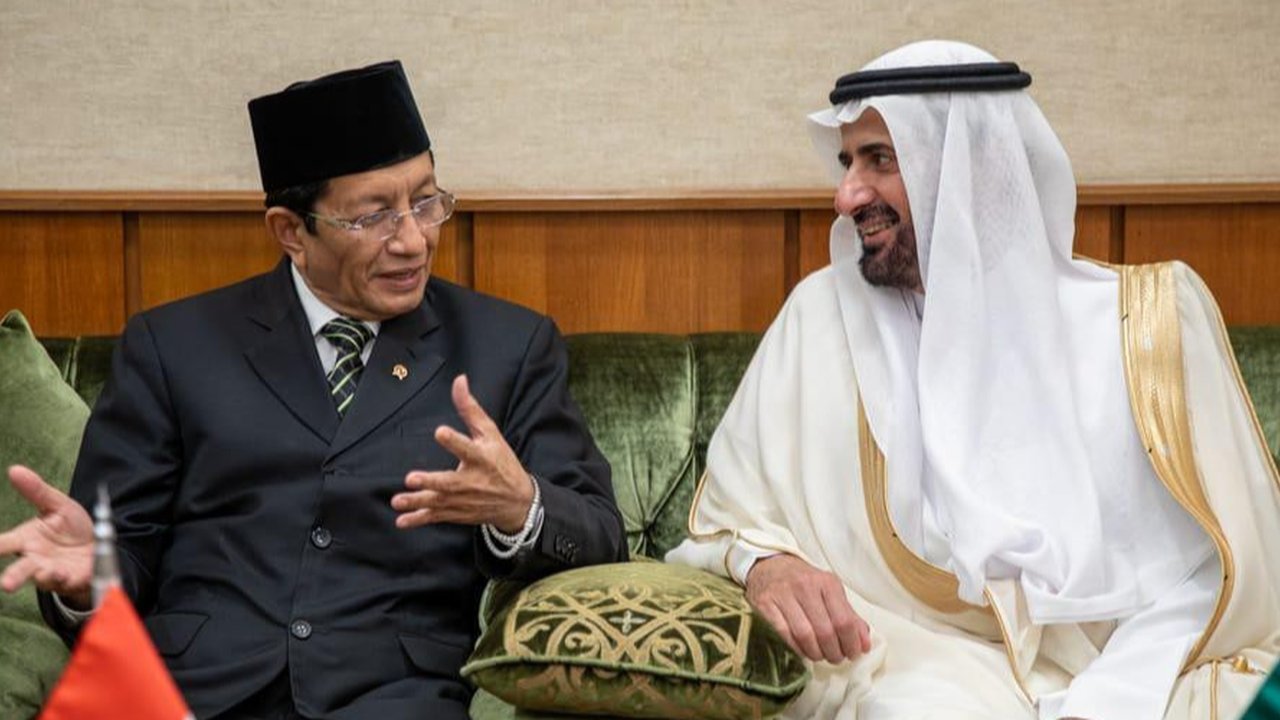 Menag Nasaruddin Umar Bertemu Menteri Haji Arab Saudi