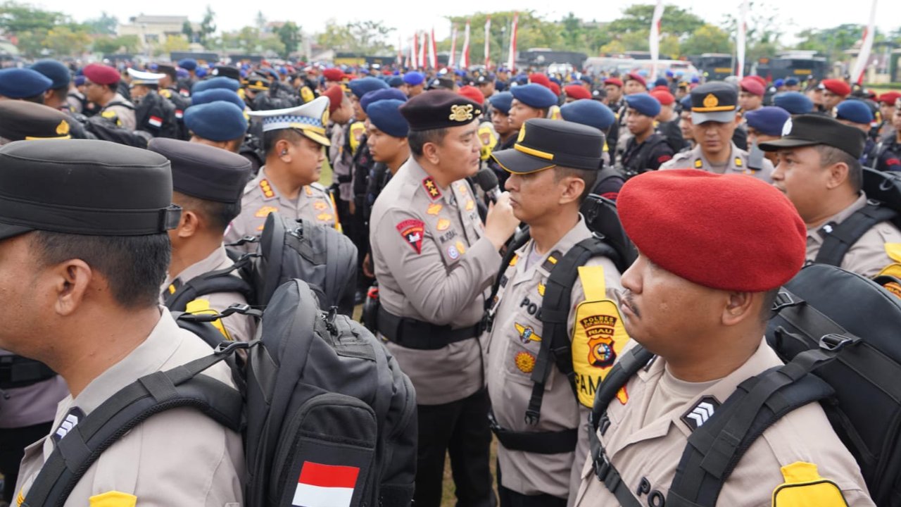 Personel gabungan amankan Pilkada Riau