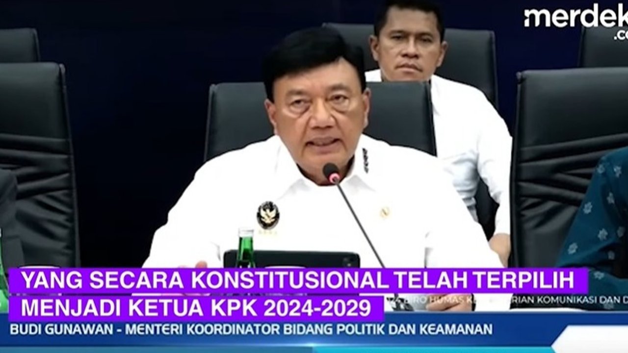 Menteri Koordinator Bidang Politik dan Keamanan Budi Gunawan