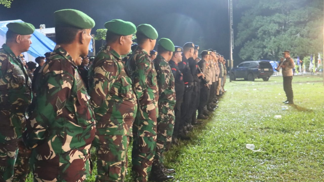 Personel pengamanan Pilkada Pelalawan