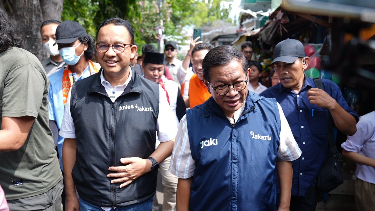 Anies Baswedan dan Pramono Anung