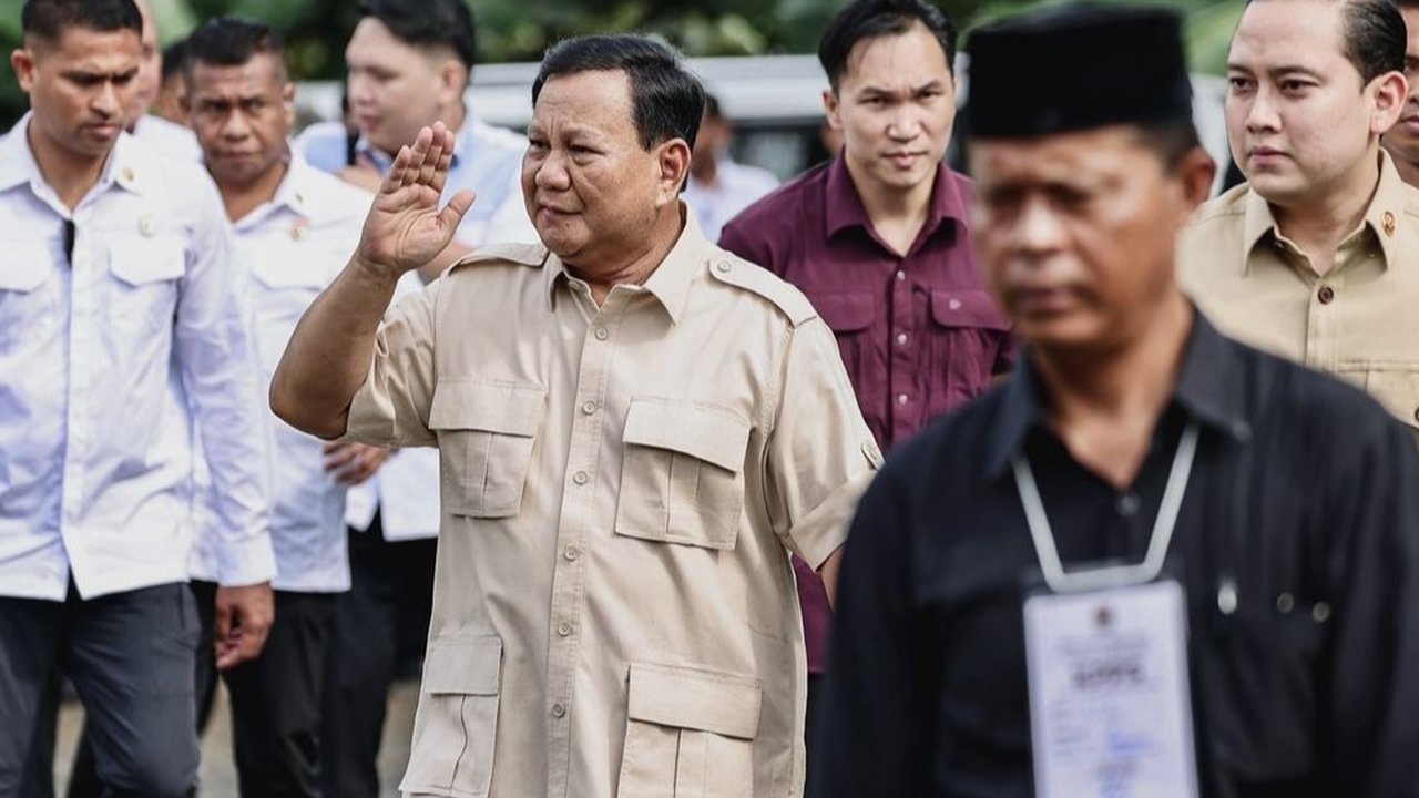 Prabowo Nyoblos Pilkada 2024