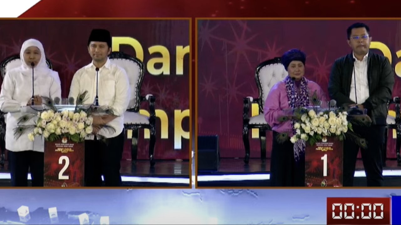 Kaesang Pangarep di Kampanye Akbar Khofifah-Emil