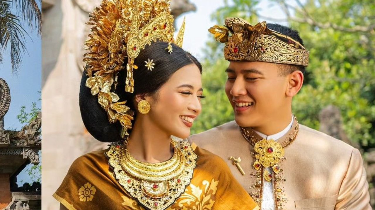 Potret Prewedding Iptu Hafiz Akbar & Angela Perkasa Berbalut Adat Bali Jelang Pernikahan