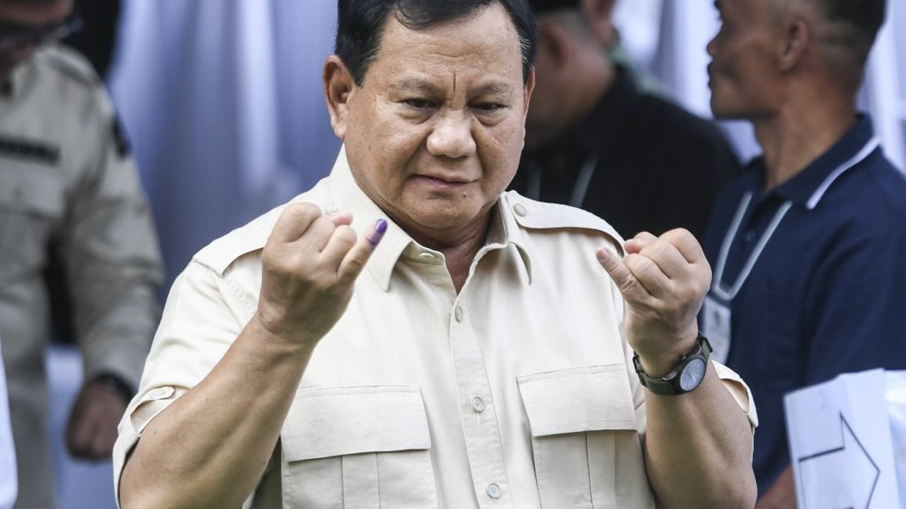 Prabowo Subianto di Peringatan Hari Guru Nasional