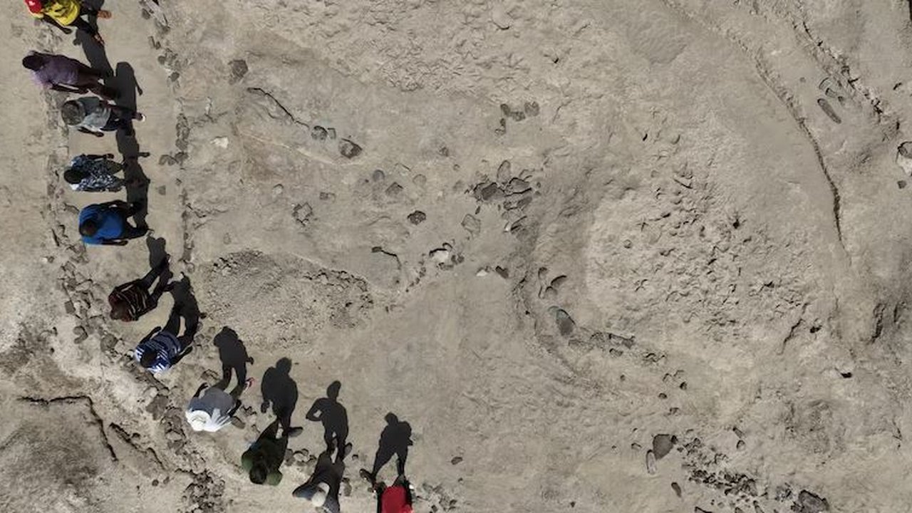 Lokasi penemuan fosil jejak kaki berusia 1,5 juta tahun di Kenya.