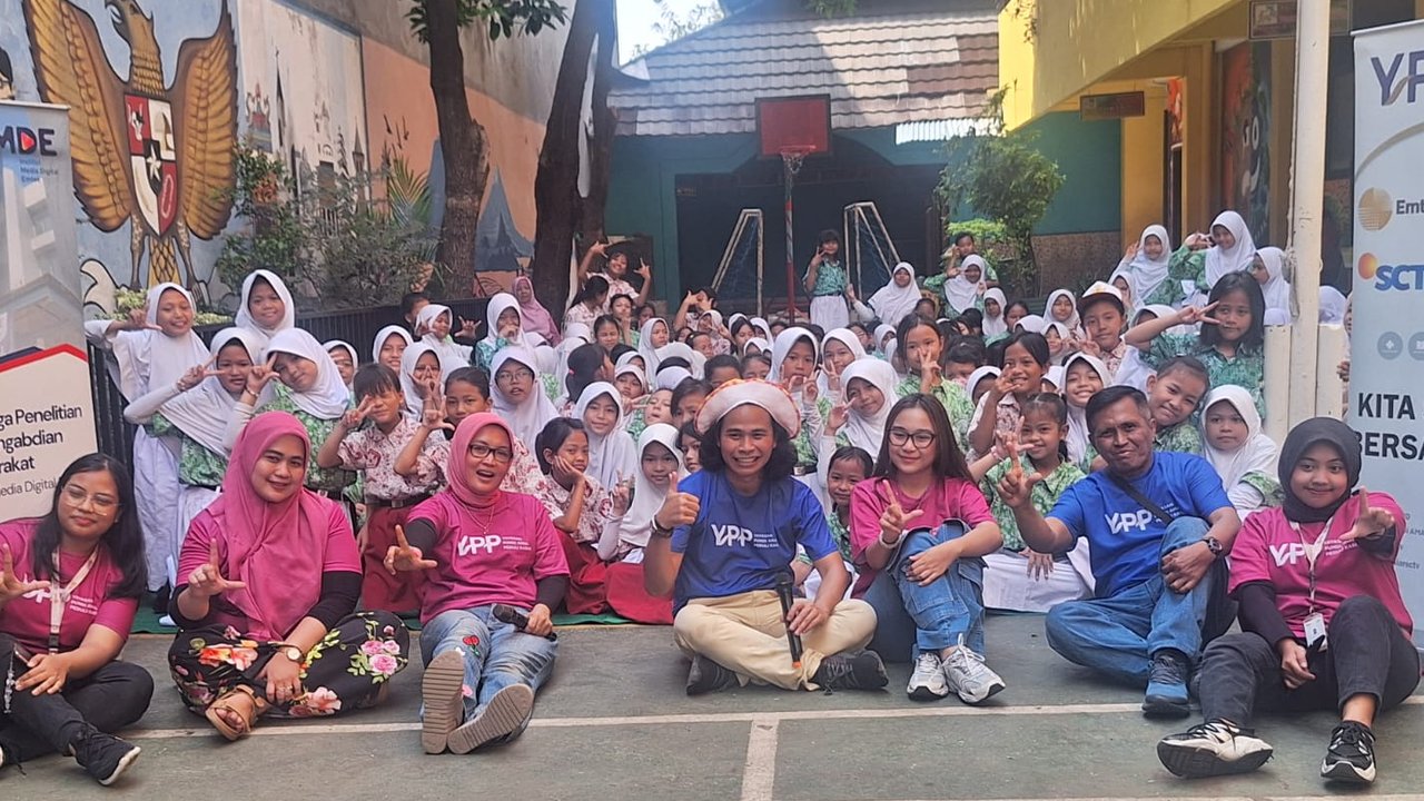 Ratusan Pelajar SDN Balimester 01 Semangat Ikuti Literasi Media oleh IMDE dan YPP Indosiar-SCTV