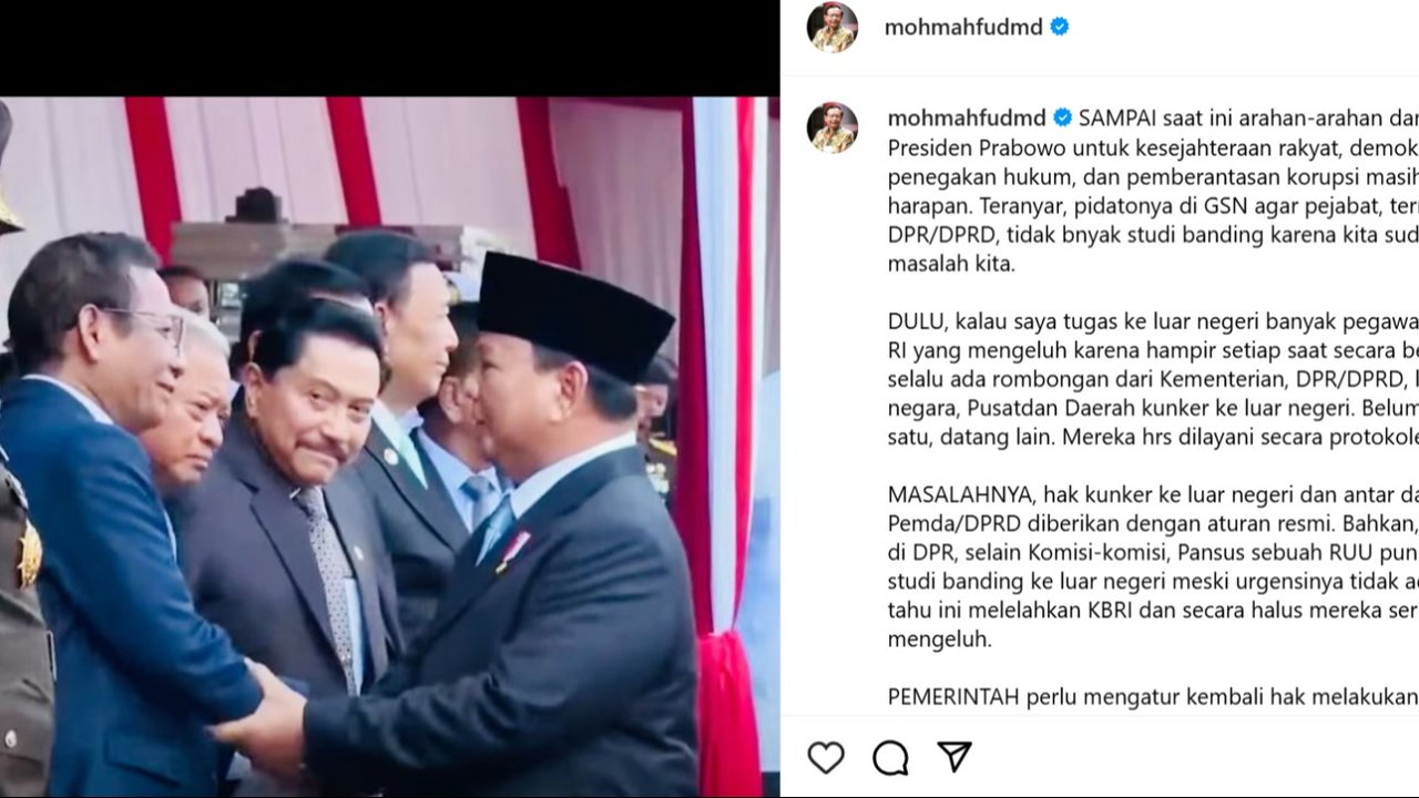 Mahfud MD ketika menjawab pertanyaan host pada podcast 'Terus Terang' di kanal YouTube Mahfud MD Official, Selasa (28/5/2024) (Istimewa)