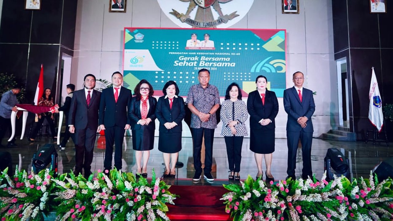 Gubernur Sulawesi Utara Olly Hadiri Peringatan Hari Kesehatan Nasional ke-60