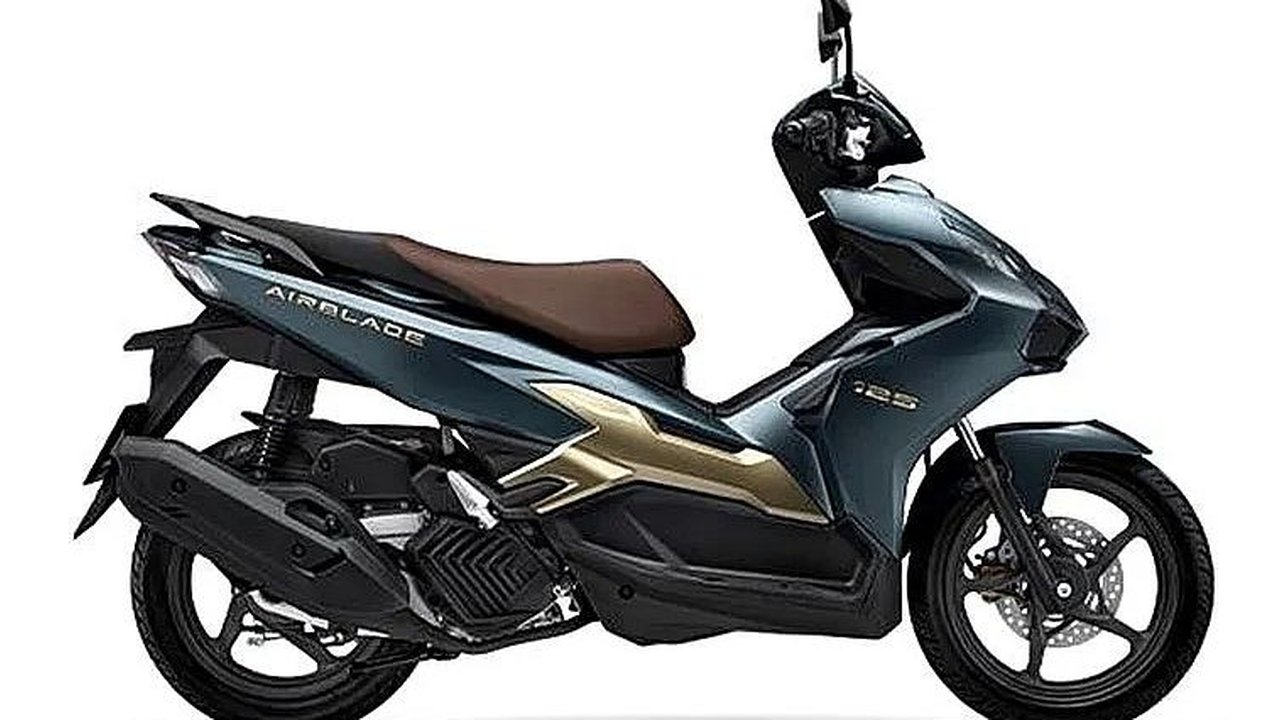 Honda Air Blade tampil lebih segar dengan warna dan striping baru.