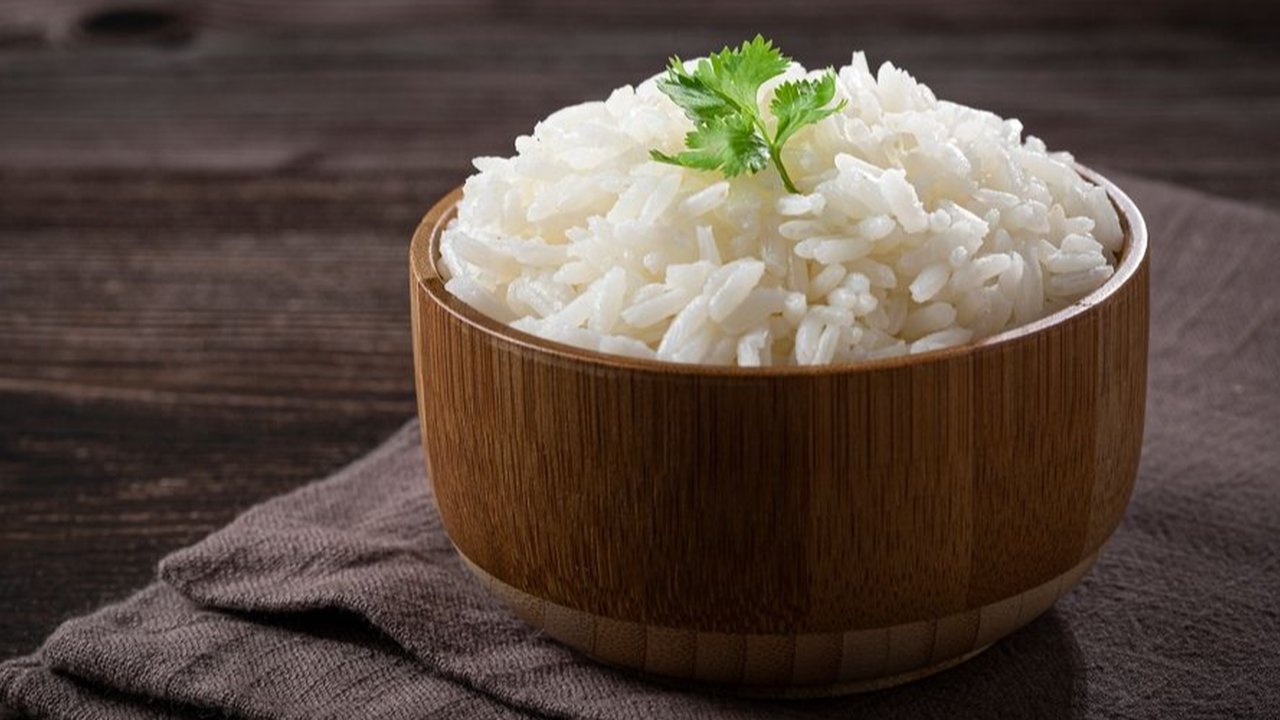 Ilustrasi nasi putih.